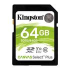 Cartão Memória SDXC 64GB Canvas Slect Plus 100MBs Kingston