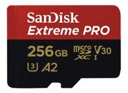 cartao memoria sdxc extreme pro u3 4k 200mb/s 256gb