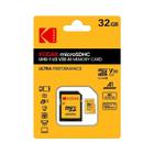 Cartão Micro SD Kodak (128GB, 64GB, 32GB, 256GB) - Classe 10, V30, U3