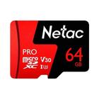 Cartão Micro SD Netac UHS-I Extreme Pro - 64GB, 32GB ou 16GB - C10 para Câmeras 4K/Full HD