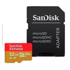 Cartão Micro SD SanDisk Extreme 32GB, Classe 10, Vel. Até 100MB/s, a Prova de Água, Para Câmera de Ação 4K e Full HD - SDSQXAF-032G-GN6AA