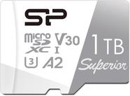 Cartão Micro SDXC Silicon Power Superior 1 TB UHS-I (U3) 4K A2 - SP Silicon Power