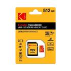 Cartão microSD KODAK Vermelho 32GB 64GB 128GB 256GB Class10 U3 4K Cartão De Memória TF De Alta