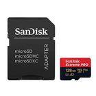 Cartão MicroSDXC 128Gb SanDisk Extreme Pro 200Mb/s UHS-I / V30 / U3 / A2 com Adaptador SD