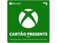 Cartão Presente Digital Xbox R$ 5,00 Microsoft