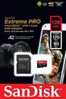 Cartão Sandisk 128gb/170mbs Micro Sd Extreme Pro Original