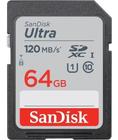Cartão Sandisk 64gb Ultra Sdxc Uhs-i 120mb/s C10 U1 Original