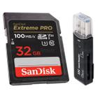 Cartão Sandisk Extreme Pro 32gb 100mb/s 4k Uhd + Leitor Cartão 3.0