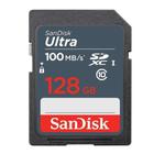 Cartão SDXC 128GB Sandisk Ultra UHS-I 100mb/s U1 Classe 10
