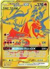 Cartas colecionáveis Pokémon Reshiram e Charizard GX SM247 Full Art - Pokemon