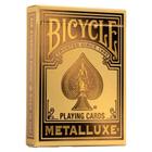 Cartas de baralho Bicycle Metalluxe Gold Poker Size Metal Foil