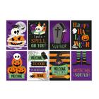 Cartaz Decorativo de Halloween 25cm x 35cm - 8 Unidades