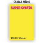 Cartaz para Marcacao Oferta Medio 30X21CM. Amarelo