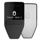 Carteira de hardware criptográfica Trezor Safe 3 com elemento seguro