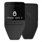 Carteira de hardware criptográfica Trezor Safe 3 com elemento seguro