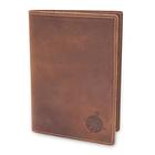 Carteira de viagem Wanderings Leather Passport Holder RFID