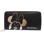 Carteira Feminina Minnie Retangular Preto Dourado - Disney