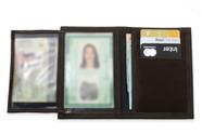 Carteira Masculina De Couro Com Suporte Para Cartão E Documentos