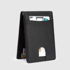 Carteira Masculina Minimalista Fina Clip Dinheiro Porta Cartão Com Bloqueio RFID Swissport