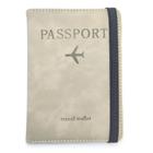 Carteira Personalizada Porta Passaporte e Documentos para Viagem de Couro PU Proteção RFID