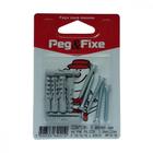 Cartela Bucha Fixacao 06+Parafuso Phillips 3,9 X 32 Peg&Fixe Kit 12 Pecas Apcb/05