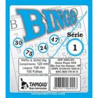 Cartela de bingo 100 folhas azul Tamoio