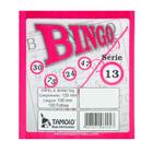Cartela De Bingo Rosa 120x108mm 100 Folhas Tamoio