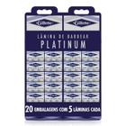 Cartela de Lâminas De Barbear Gillette Platinum 05 Unid de lâminas Original (20 caixinhas)