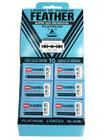 Cartela Lâmina Para Barbear Feather Platinum Inox 60 Unidade