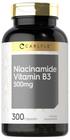 Cartila niacinamida vitamina B3  500mg  300 Cápsulas  Não-OGM, Suplemento sem glúten