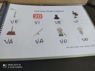 Cartilha De Alfabetização para crianças formar palavras plastificado