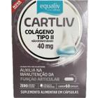 Cartliv Colágeno Tipo 2 40mg 60 Cápsulas Suplemento para Pele, Cabelos e Articulações