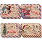 Cartões de Natal Vintage com Envelopes - Pacote com 5 Unidades