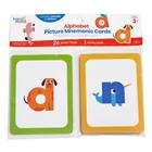 Cartões mnemônicos Alphabet Picture hand2mind ABC Flashcards