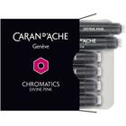 Cartucho Caneta Tinteiro com 6 unidades Chromatics Pink Divine Caran D'Ache 8021.080 - Caran Dache