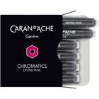 Cartucho Caneta Tinteiro com 6 unidades Chromatics Pink Divine Caran D'Ache 8021.080