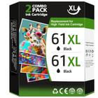 Cartucho de tinta ZEBRANAL 61XL preto de substituição para HP Ink 61