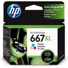 Cartucho hp 667xl color 1275 2374 2375 - ORIGINAL