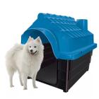 Casa Canino Felino Filhote Grande Proteção UV Solar Azul N5