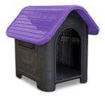 Casa Casinha de Cachorro n.3 MECPET Média Desmontável Lilas com Base Preto