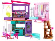 Barbie Casa 2 Andares Malibu House Férias 6 Cômodos Mattel