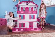 Casa De Bonecas Meninas 60 Cm Mdf Cru Casinha Da Barbie - Collore - Casinha  de Boneca - Magazine Luiza