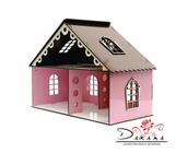 Casa de bonecas para mini bonecas compatível com lol e polly modelo lily princesa - darama