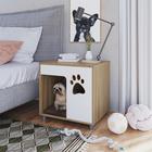 Casa Pet para Cachorro Oak e Almofada Marrom Completa Móveis