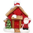 Casa Vila Natalina Decorativa Natal Papai Noel 16 Cm Magizi