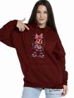 Casaco Blusa Moletom Masculino e Feminino Canguru Estampa Minnie Com Bolso e Capuz Inverno Frio 01