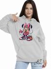 Casaco Blusa Moletom Masculino e Feminino Canguru Estampa Minnie Com Bolso e Capuz Inverno Frio 04