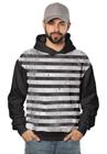 Casaco de Moletom Masculino Listrado Street Wear