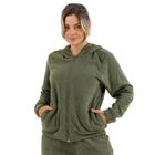 Casaco Feminino Plush Bouclê Peluciado Moda Inverno Slim 10624A