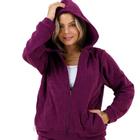 Casaco Feminino Plush Bouclê Peluciado Moda Inverno Slim 10624A